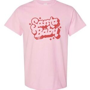 Santa Baby Pink Short Sleeve Tee